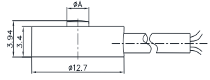 微型压力传感器CAZF-Y12.7尺寸图