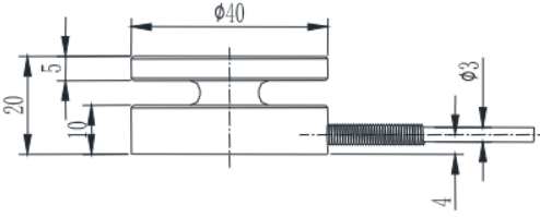 微型压力传感器CAZF-Y40尺寸图2