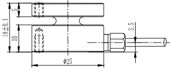 微型压力传感器CAZF-Y25尺寸图2