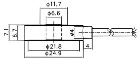 中空型压力传感器CAZF-Y24.9尺寸图1