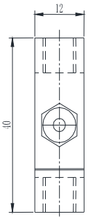 S型拉压力传感器CAZF-LS40尺寸图2 S型拉压力传感器CAZF-LS40尺寸图2