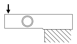 剪切梁式称重传感器CAZF-W130A受力方式图