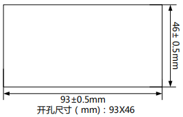 CAZM12显示控制仪开孔尺寸图