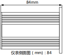 CAZM12显示控制仪侧视图