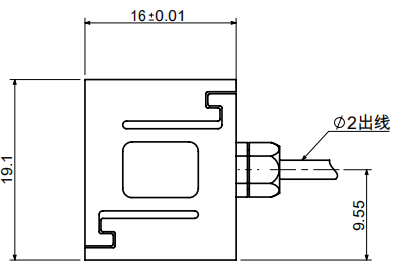 微型S型拉压力传感器CAZF-LS19.1B外形尺寸图1