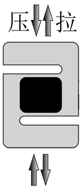 拉压力传感器CAZF-LS35受力方式图