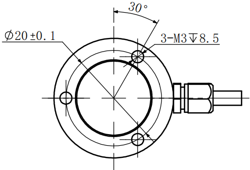 微型压力传感器CAZF-Y25尺寸图1