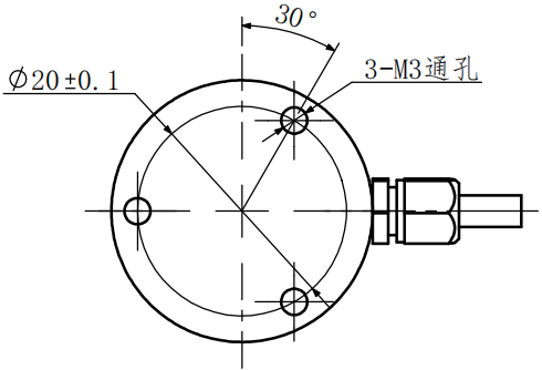 微型压力传感器CAZF-Y25尺寸图3