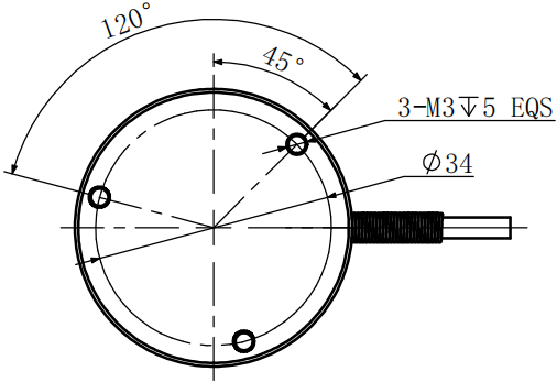 平面压力传感器CAZF-Y40尺寸图3