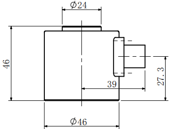 CAZF-3D46三维力传感器外形尺寸图2