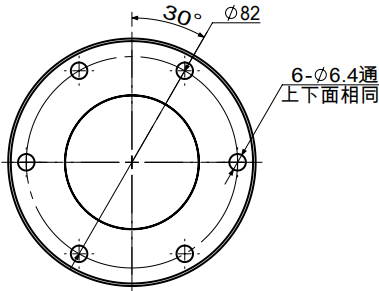 CAZF-3D96三维力传感器外形尺寸图1