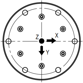 CAZF-3D96三维力传感器外形尺寸图3