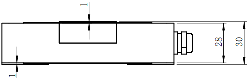 CAZF-3D120三维力传感器外形尺寸图2